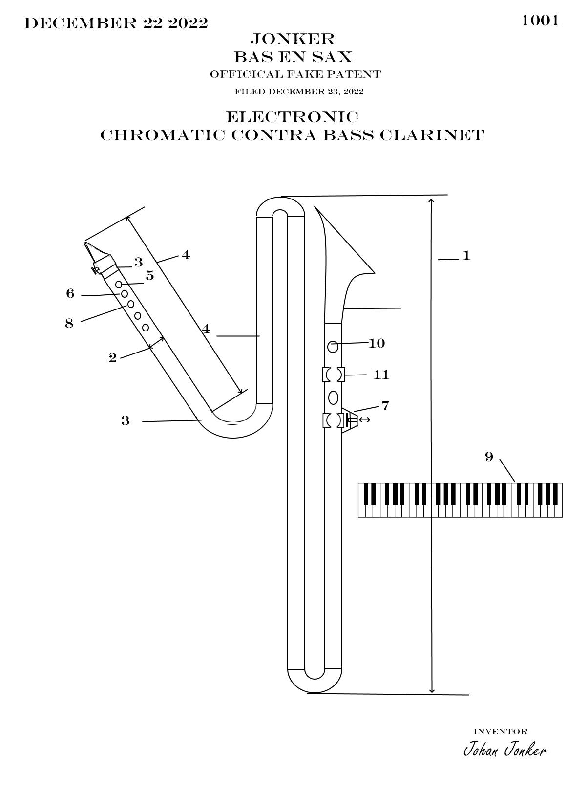 official fake patent electronica chromatic contra bass